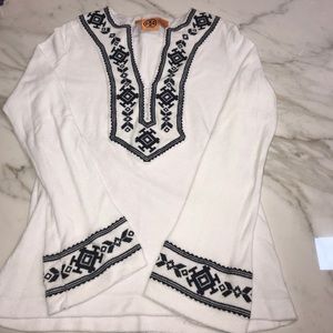White Terry Tory Burch Tunic